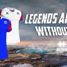 Maillots de la coupe du monde de l'Islande 2018